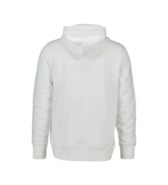 Gant Shield capuchon met ritssluiting wit