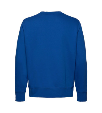 Gant Grafisch crew neck sweatshirt blauw