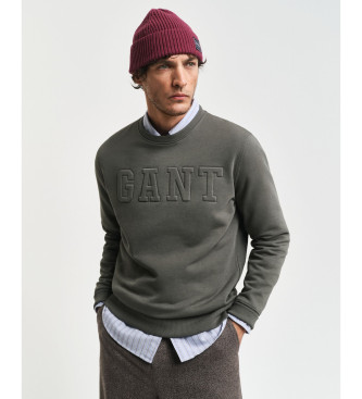 Gant Sweat gris gaufr