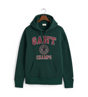 Gant Felpa con grafica frontale verde