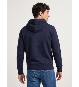 Gant Grafische Hoodie marineblauw
