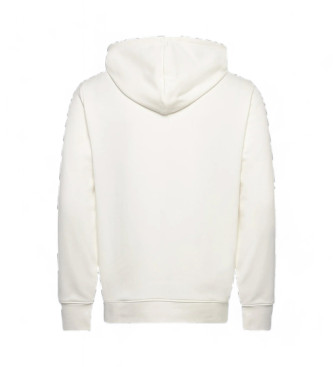 Gant Vit sweatshirt med logotyp