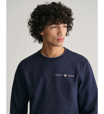 Gant Sweatshirt graphique imprim marine 
