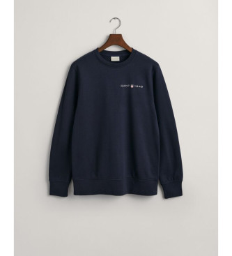 Gant Printet grafisk sweatshirt navy 