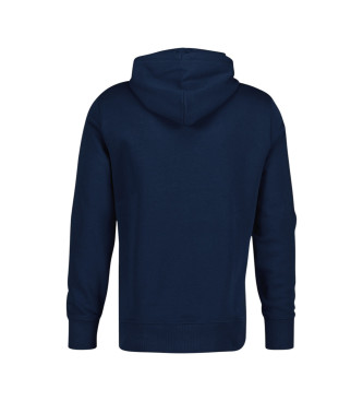 Gant Felpa con stampa grafica blu navy