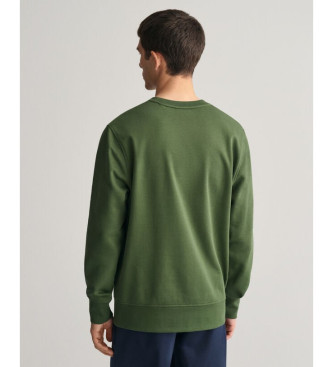 Gant Graficzna bluza z nadrukiem zielona