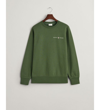 Gant Bedrukt grafisch sweatshirt groen