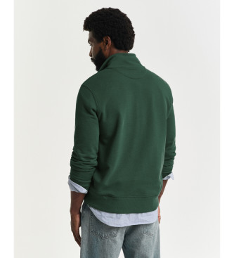Gant Shield half-zip sweatshirt green