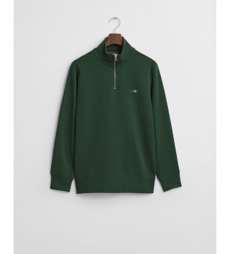 Gant Shield half-zip sweatshirt green