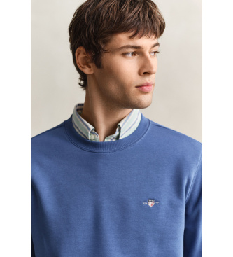 Gant Mikina Shield z vratom za posadko, modra