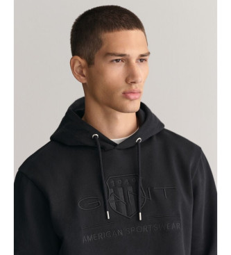 Gant Sudadera Tonal Archive negro