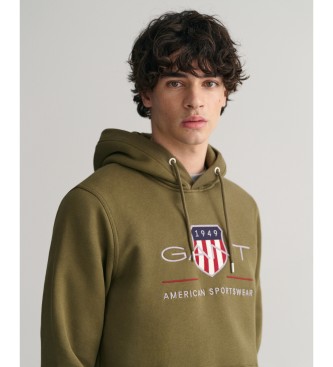 Gant Archiv Shield Kapuzenpulli grn