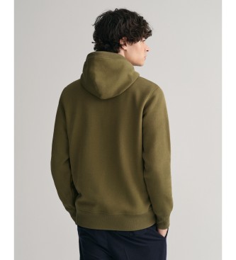 Gant Archive Shield hoodie green