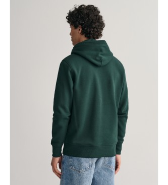 Gant Archive Shield hoodie green