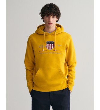 Gant Archive Shield Hoodie yellow