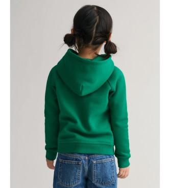 Gant Archive Schild Hoodie groen