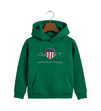 Gant Archive Shield Hoodie vert