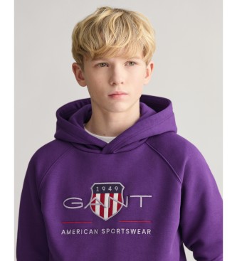 Gant Sudadera con capucha Archive Shield lila