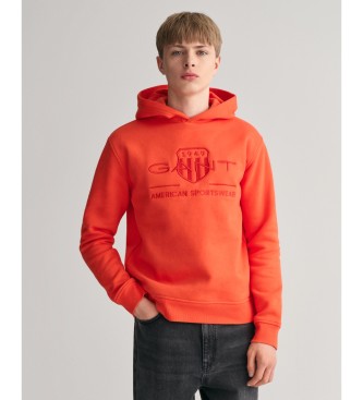 Gant Contrast Shield sweatshirt oranje