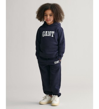 Gant Gant Arch Script Hooded Sweatshirt navy