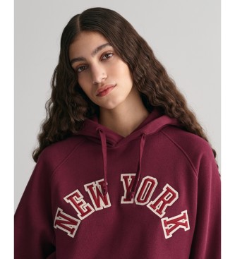 Gant New York hoodie rood