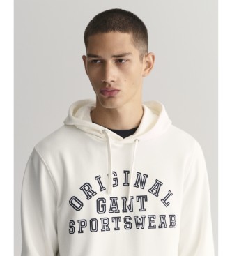 Gant Bluza z grafiką Original Sportswear biała
