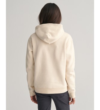 Gant Sudadera con capucha Script Graphic Teens beige