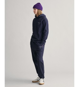 Gant Moletom Script Graphic Teens navy