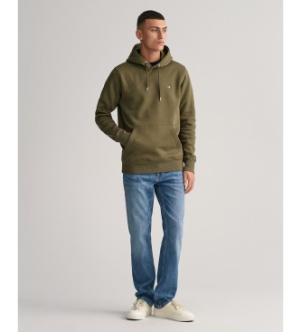 Gant Shield hoodie groen