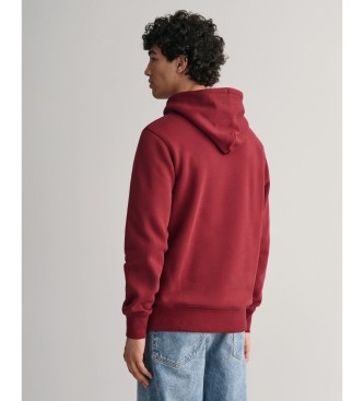 Gant Schild hoodie rood