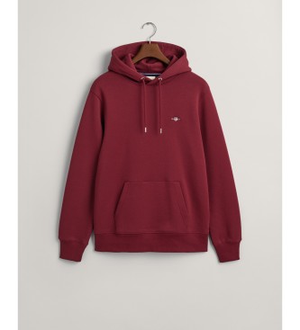 Gant Schild hoodie rood