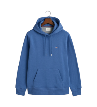 Gant Shield Hoodie blau