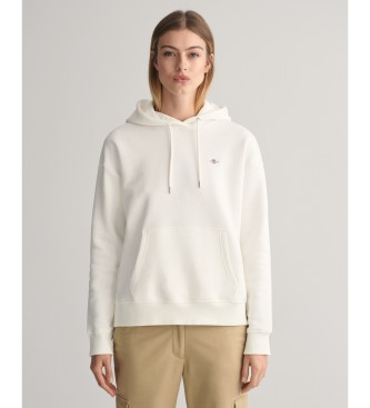 Gant Shield hoodie white