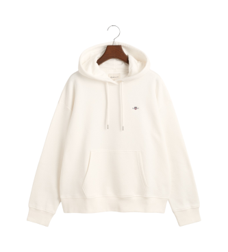 Gant Sudadera con capucha Shield blanco