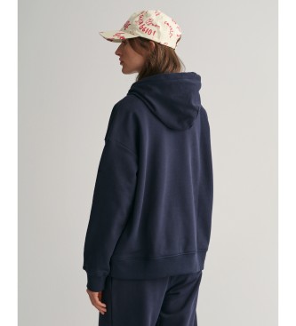 Gant Shield hoodie navy