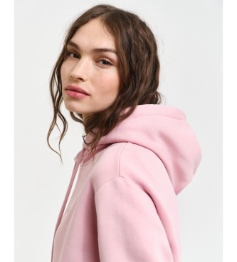 Gant Sweat  capuche bouclier rose