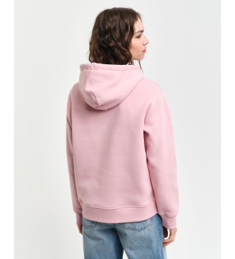 Gant Sweat  capuche bouclier rose