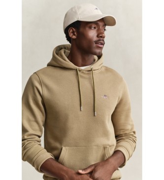 Gant Felpa con cappuccio Shield beige