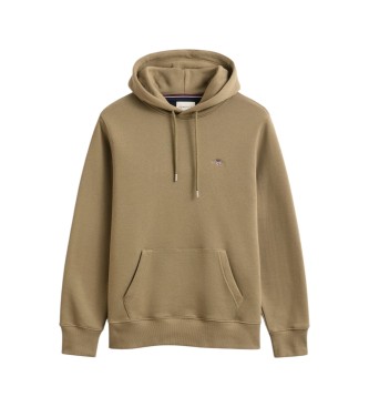 Gant Felpa con cappuccio Shield beige