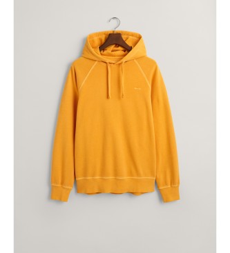 Gant Sunfaded hooded sweatshirt yellow
