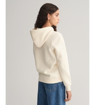 Gant Tonal Archive Shield Kapuzenpullover wei