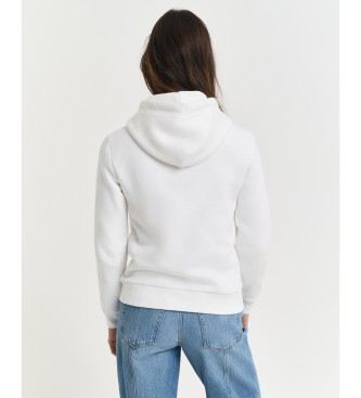 Gant Sweat à capuche Tonal Shield blanc