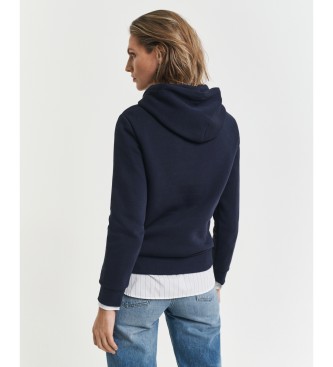 Gant Sweat à capuche Tonal Shield bleu marine