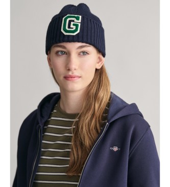 Gant Casaco com capuz com fecho de correr azul-marinho Shield Teens