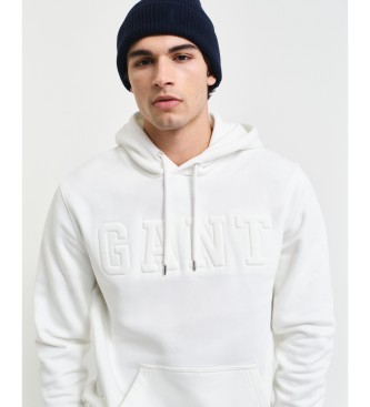 Gant Sudadera Con Capucha Y Grabado blanco