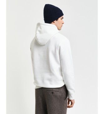 Gant Sweatshirt com capuz com estampado branco