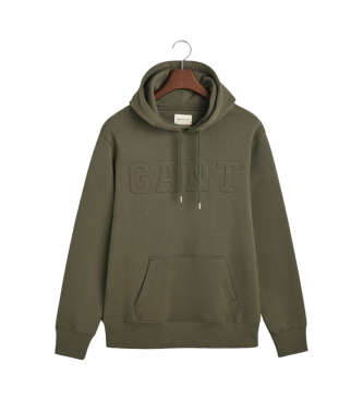 Gant Sweat  capuche avec impression verte