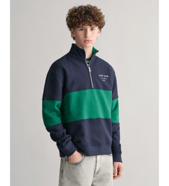 Gant Half-zip sweatshirt Color Blocked Teens navy