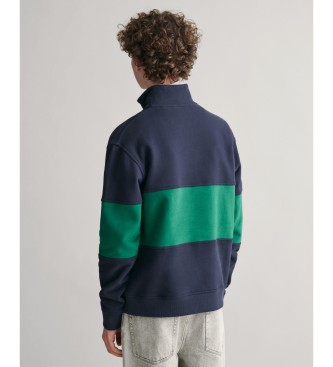 Gant Half-zip sweatshirt Color Blocked Teens navy