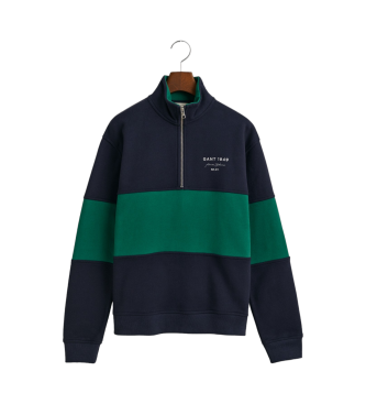 Gant Half-zip sweatshirt Color Blocked Teens navy